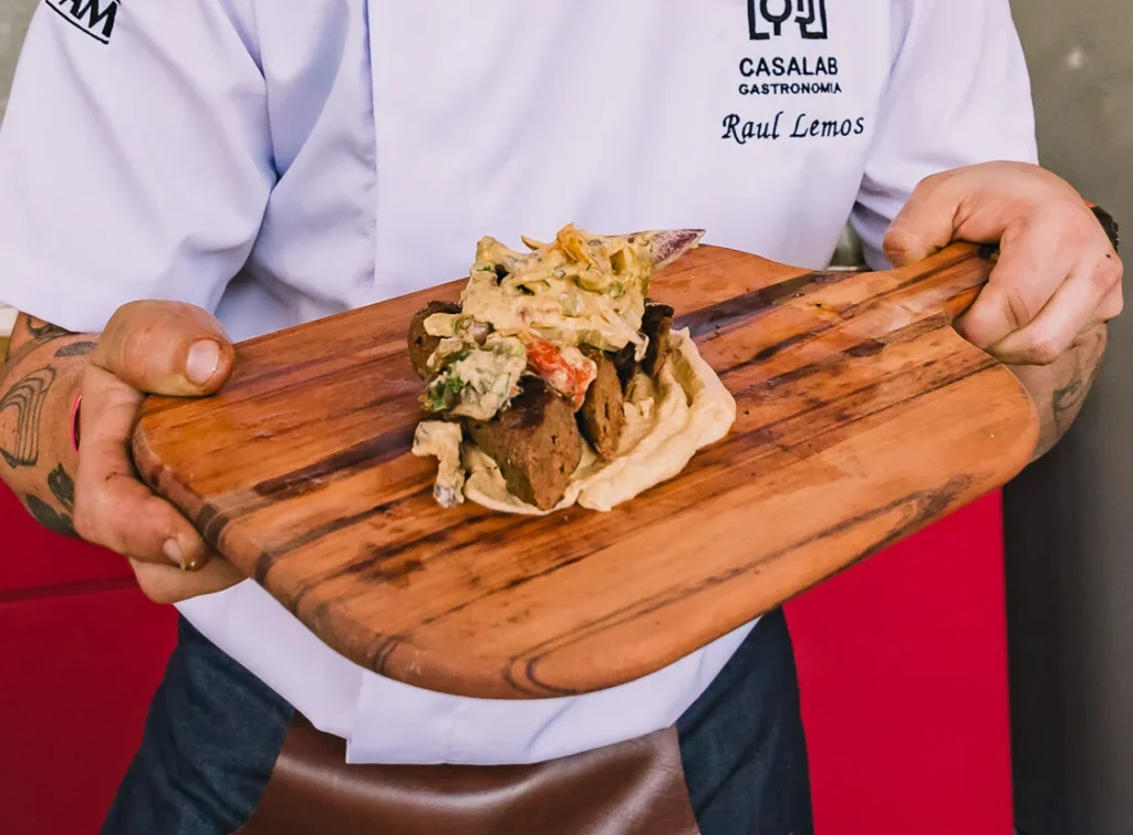 Kebab no fogo
